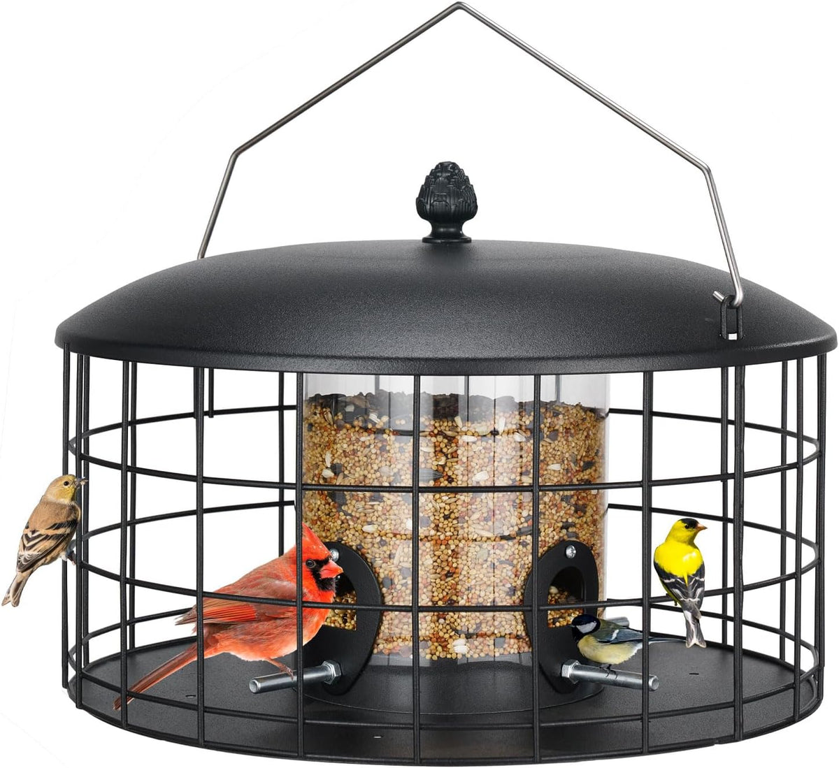 veehoo squirrel proof bird feeders for outdoors hanging, main product view