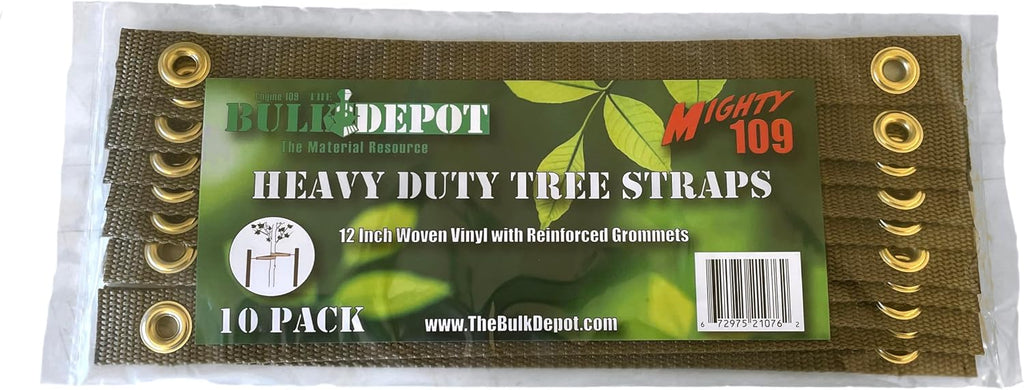 Mighty 109 Heavy Duty Tree Straps, 12", 10-Pack
