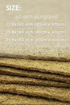 Coconut Fiber Mat, Yarrdfir 16x160 inch Natural Coconut Liners for planters Flower Basket, Natural Coconut Fiber mat, Garden Decoration, Animal pet pad, Reptile Carpet, Snow Mat (16 x 160)