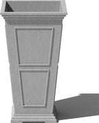 Veradek Brixton Series Tall Planter - Large Outdoor Planter for Front Porch/Patio | Crack-Resistant Plastic for All-Weather Use | Classic Estate Design for Tall Plants, Flowers, Trees