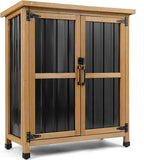 petscosset small outdoor storage cabinet weatherproof with lockable, main product view