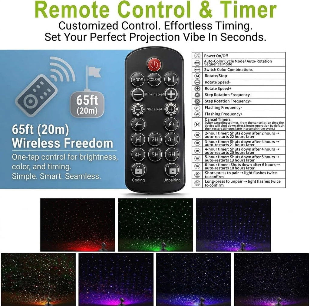 Laser Christmas Projector Lights Outdoor, Aluminum Alloy 3-Color Star Projector, Waterproof with Remote & Timer for Holiday Party, Yard Patio Xmas Decor (RGB)