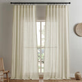 joydeco linen curtains 96 inch length 2 panel, main product view