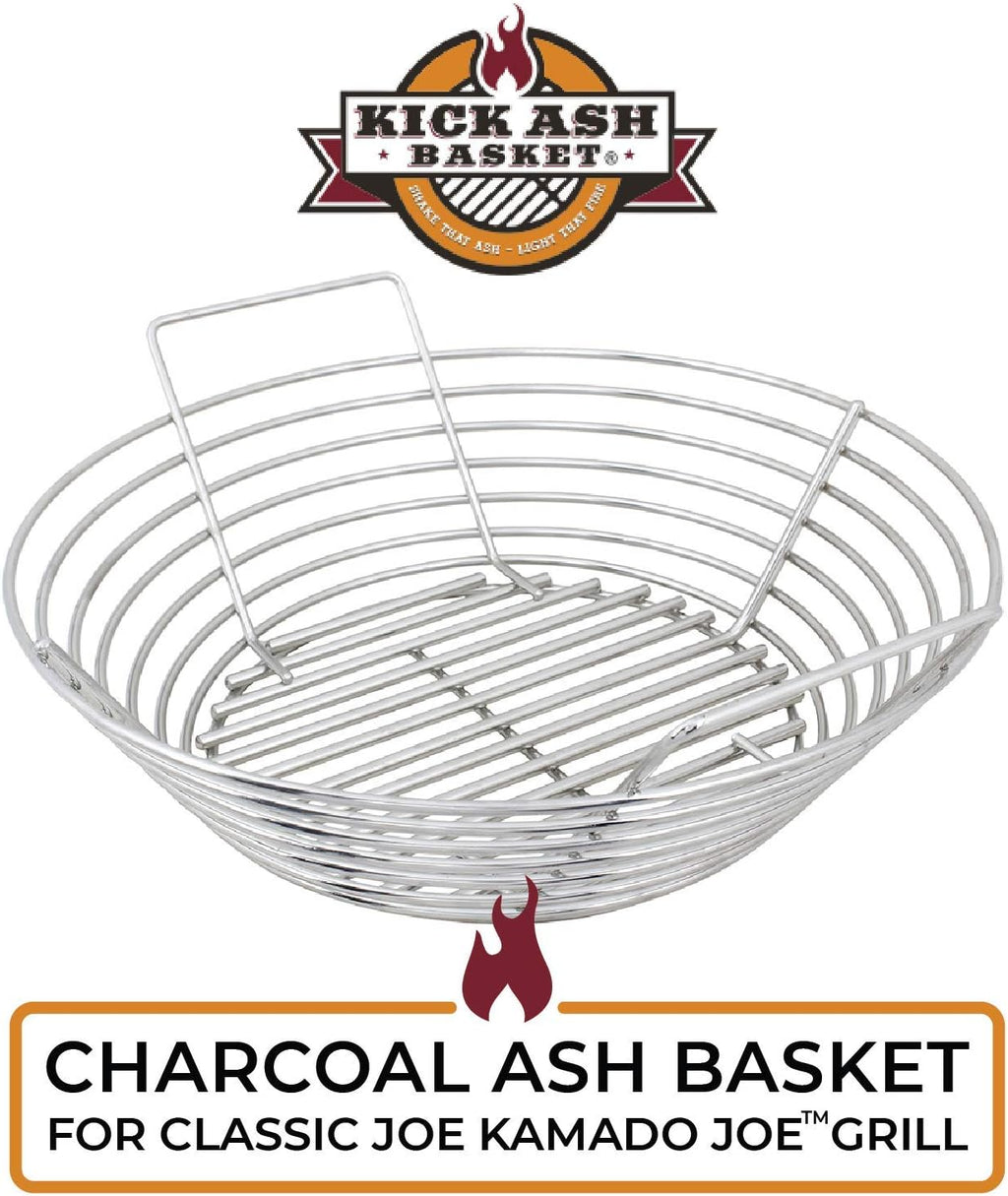 Stainless Steel Charcoal Ash Basket for Kamado Joe Classic - Classic Kamado Grill Charcoal Basket Accessory - Designed in Wisconsin