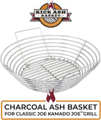 Stainless Steel Charcoal Ash Basket for Kamado Joe Classic - Classic Kamado Grill Charcoal Basket Accessory - Designed in Wisconsin