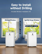 portable air conditioner,14000 btu up to 750 sq.ft, package contents
