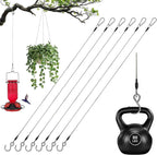 6pcs 23.6in Hanging Chain Cable with Carabiner &S Hook,88lb Load | Tool-Free Installation,for Planters, Lanterns, Outdoor Yard Christmas Decorations
