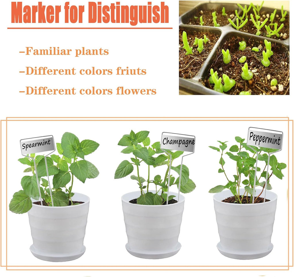 plant labels plant markers for outdoor plants 6inch, side view