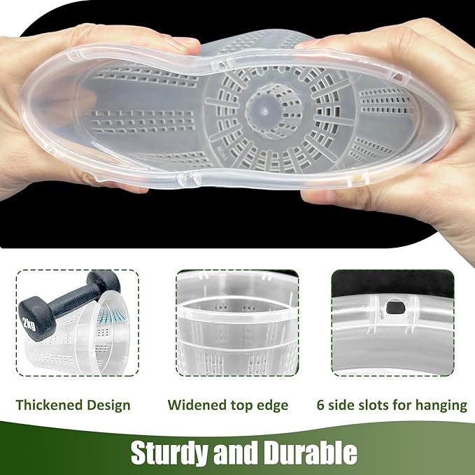 Orchid Pot, 6 Packs of 6.1" Orchid Pots with Holes, Orchid Pots for Repotting, Plastic Orchid Planter for Indoor Outdoor Plants (6 Packs, 6.1")