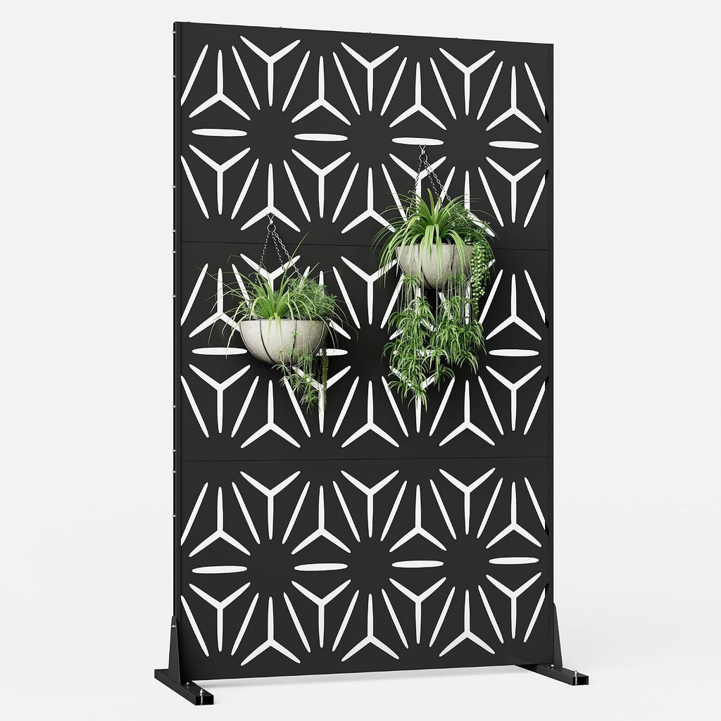 metal privacy screen for outdoor freestanding privacy screens, main product view