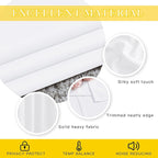 NICETOWN Sliding Door Curtain Window Treatment, Energy Smart Thermal Insulated Extra Wide Solid Blackout Curtains/Drapes for Patio Door (1 Panel, Pure White, W80 x L95)