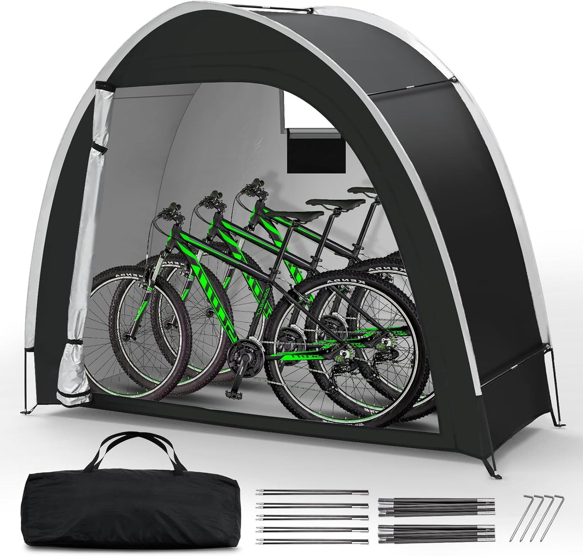 bike storage tent, pu5000 waterproof outdoor shed for, main product view