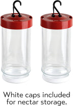 Replacement First Nature 16oz Plastic Bottle/Jar for Hummingbird Feeder #3051 (2) | Firsty Nature #3051 Compatible