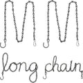 EBOOT 8 Pack 9.5 Inches Hanging Chains for Bird Feeders, Planters, Billboards, Chalkboards, Lanterns, Wind Chimes and Decorative Ornaments (Black)