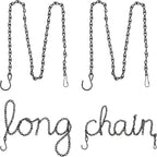 EBOOT 8 Pack 9.5 Inches Hanging Chains for Bird Feeders, Planters, Billboards, Chalkboards, Lanterns, Wind Chimes and Decorative Ornaments (Black)