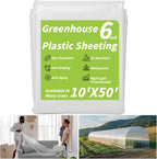 6 mil greenhouse plastic sheeting, 10 x 50, main product view