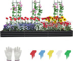 12×4×1ft Galvanized Metal Raised Garden Bed, Metal Planter Kit Box Outdoor for Deep-Rooted Vegetables, Flowers, Green and Herbs