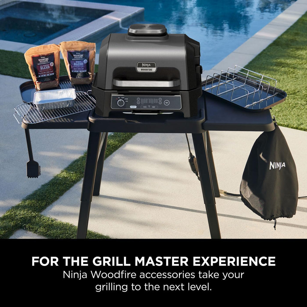 Ninja Woodfire XL Flat Plate, Non-Stick Flat Top BBQ Griddle Plate | Official Accessory, Compatible with Ninja Woodfire XL BBQ Grill OG850 / OG901, Black, XSKOGXLFPLTEU