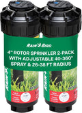 Rain Bird 42SA+ Heavy Duty Simple Adjust Gear Driven Rotor Sprinkler Head, 2 Pack - 3/4 inch Inlet - Water Efficient 4 inch Pop Up Lawn Sprinkler, Adjustable 40-360 Degree Arc and 26-38 ft Radius | Heavy Duty 3/4 inch Inlet - Water Efficient 4 inch Pop