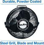 air king 9312 powder-coated steel multi-mount wall fan, package contents