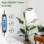 Grow Lights for Indoor Plants Full Spectrum, 80 LEDs 3 Colors Grow Light, 65in Large Plant Lights for Indoor Growing with 360°Gooseneck, 6/12/16H Timer, 5 Brightness, Height Adjustable, Black | 65in Plant Lights for Indoor Growing with 360°Gooseneck