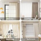 Silver Curtain Rods for Windows 48 to 84, 2 Pack 5/8 Inch Black Heavy Duty Metal Curtain Rods Set - Rustic Decorative Drapery Rods with Brackets for Farmhouse, Bedroom