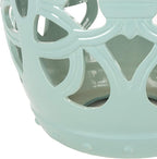 Safavieh Imperial Vine Ceramic Decorative Garden Stool, Light Blue