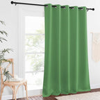 NICETOWN Blackout Curtains 84 Inch Length, Thermal Insulated Curtains for Bedroom Grommet Energy Saving Room Darkening Drapes for Living Room Window, 1 Panel, Froest Green, 66" W x 102" L