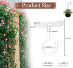 50Pack Ceiling Hooks Bulk for Hanging Plants,2.5 inches White