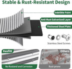 Kesfitt Raised Garden Bed, 4x2x1 FT Galvanized Steel Metal Raised Garden Bed, Oval Open-Bottom Design, 12-Inch Deep for Outdoor Vegetable & Herb Gardening, Silver
