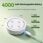 rechargeable grow lights for indoor plants, 2 pack, close-up detail