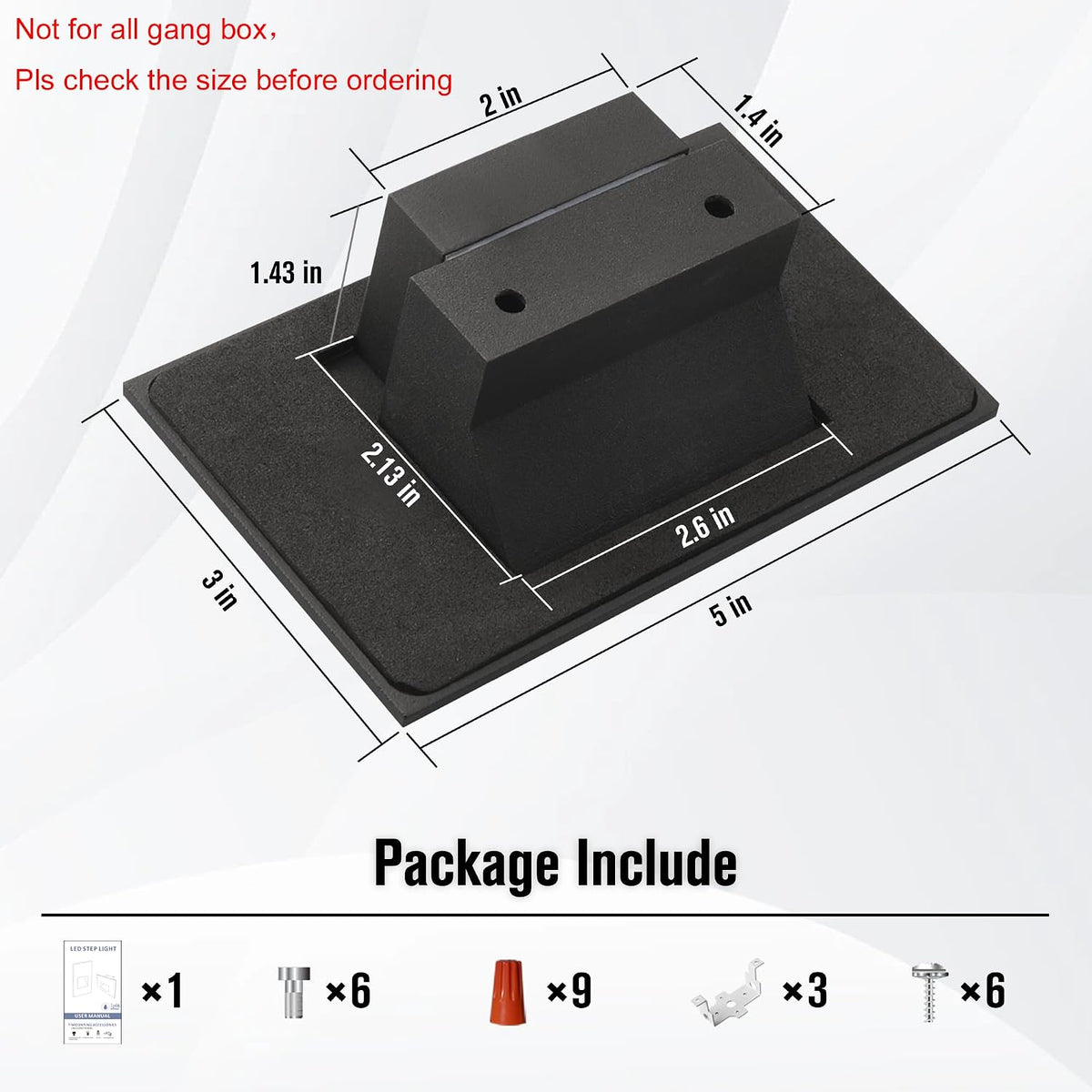 stair step lights outdoor indoor 120v dimmable 3cct shown in use