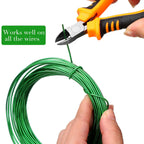 Mudder 5 Roll Bonsai Training Wire Aluminum 1/1.5/2.0mm Classic | Anodized Coating Resists Rust, 160 Ft for Branches, Includes Cutter, Flexible Cable Holds Shape, For Bonsai Tree Training