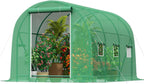 10x7x7 ft greenhouse, outdoor walk-in greenhouses with screen, main product view