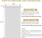 H.VERSAILTEX Linen Blackout Curtains Durable Thick Textured Linen Look 100% Blackout Patio Door Curtain Anti Rust Grommet Extra Wide Sliding Door Curtain Panel, Natural，W100 x L108 inch