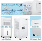 portable tent air conditioner for camping 5200btu 400w shown in use