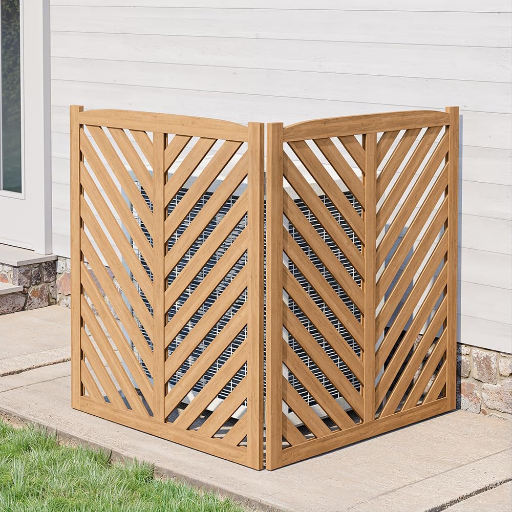 belleze privacy fence panels for outside, wooden air, main product view