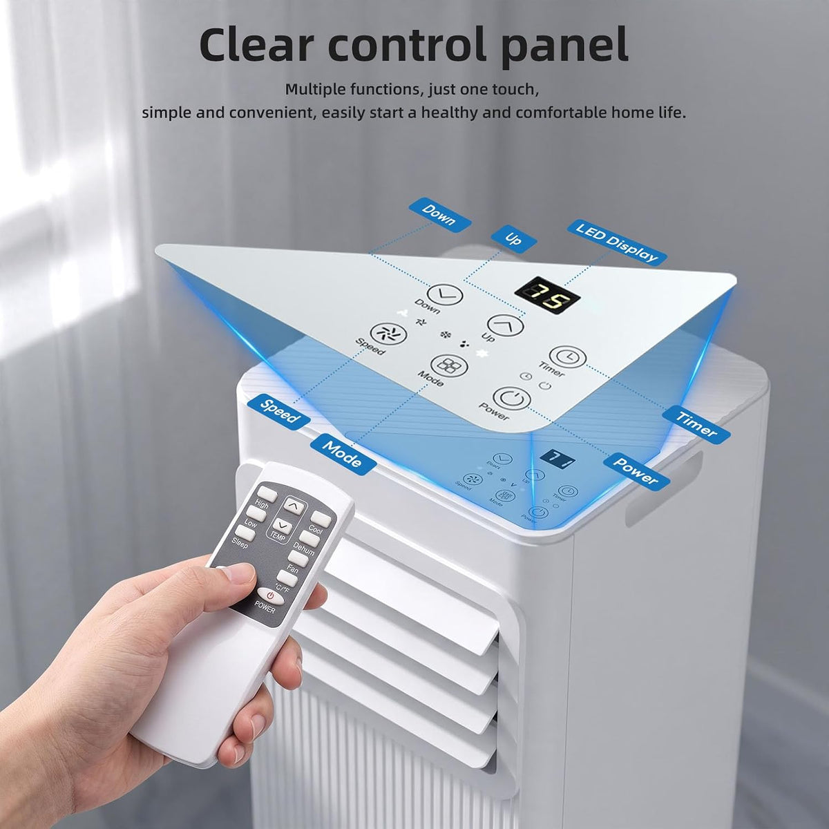 antarctic star 10000 btu portable air conditioner, 3, package contents
