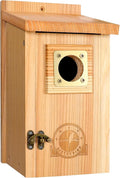 SISTERBIRD Bird Houses for Outside Clearance with Copper Guard, Cedar Bird House Outdoor, Bluebird Finch Swallow Wren Chickadee