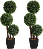 artificial topiaries ball tree outdoor, 3ft fake topiary, main product view