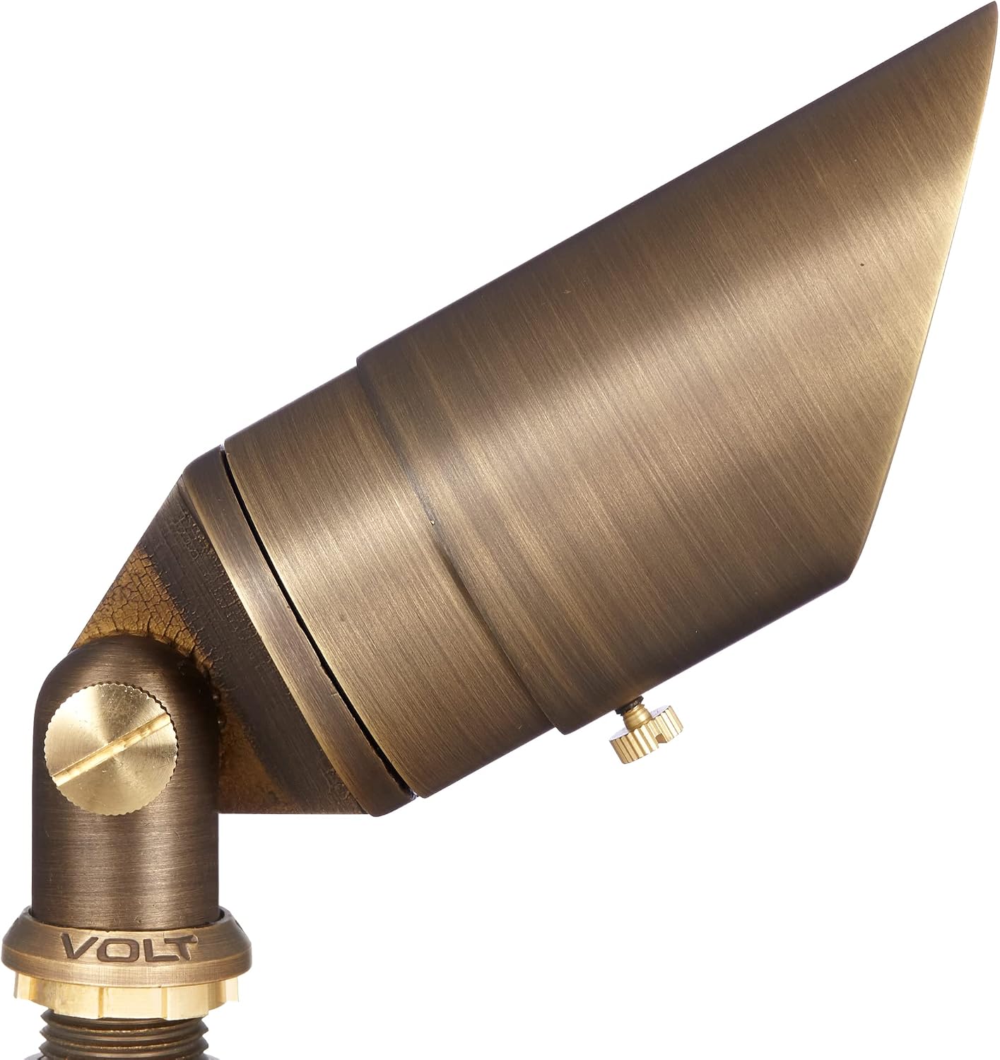 VOLT 20-Pack 12V Top Dog Bronze Outdoor Spotlight & 5W 3000K MR16 LED Bulb | Solid Cast Brass Construction, 400 Lumens of Modern White Light, Ideal for Yard, Lawn, Garden, Trees & House