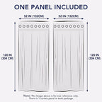 PureFit Outdoor Curtains for Patio Waterproof Weatherproof, UV Resistant Outside Curtains for Gazebo, Front Porch, Pergola, Sun Blocking Privacy Curtain, 52W x 120L inch, 1 Panel, Sage Green