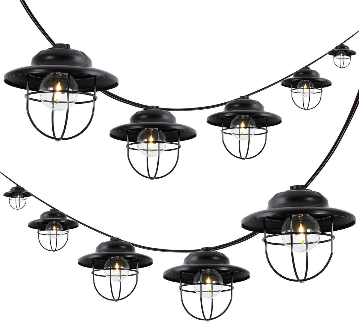 jonathan y 10' outdoor led string lights metal, main product view
