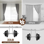 1” Diameter Silver Curtain Rod Itself is 30-60 inch 1 Pack, Fit 30 to 54 Windows with Heavy Duty Adjustable Telescopic Rod，Splicing Metal Extra Long Curtain Rod for Windows Sliding Glass Door