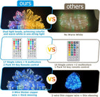 100ft Outdoor Rope Light, IP68 Waterproof 25 Color Changing String Lights with 149 Modes, Warm White & RGB LED Multicolor Twinkle Fairy Tube Lights for Indoor & Outside Railing, Balcony, Patio Decor
