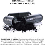 schizandu organic activated charcoal capsules, coconut shell, 210, view 9