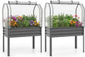 giantex raised garden bed with legs & greenhouse, main product view