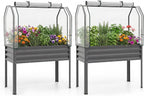 giantex raised garden bed with legs & greenhouse, main product view