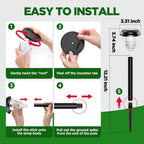 Super Bright Solar Lights Outdoor Waterproof-4 Pack, Dusk to Dawn Up to 12 Hrs Solar Garden Lights Outdoor Pathway Auto On/Off, LED Landscape Decorative Lighting for Walkway Patio Yard Outside