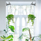 4-Pack Aesthetic Wall Plant Hanger Indoor and Outdoor – 10 Inch Metal Hanging Plant Bracket with Beautiful Bird Pattern – Heavy Duty Plant Hooks for Hanging Plants, Bird Feeder, Wind Chime, Lantern